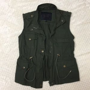 Army Green Cinched Utility Vest